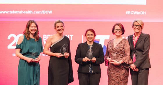 Winners at the Telstra Health Brilliant Women Awards
